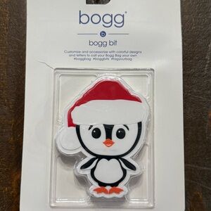 BOGG BAG Penguin Key Holder with Red Hat